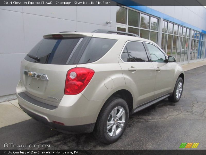 Champagne Silver Metallic / Jet Black 2014 Chevrolet Equinox LT AWD