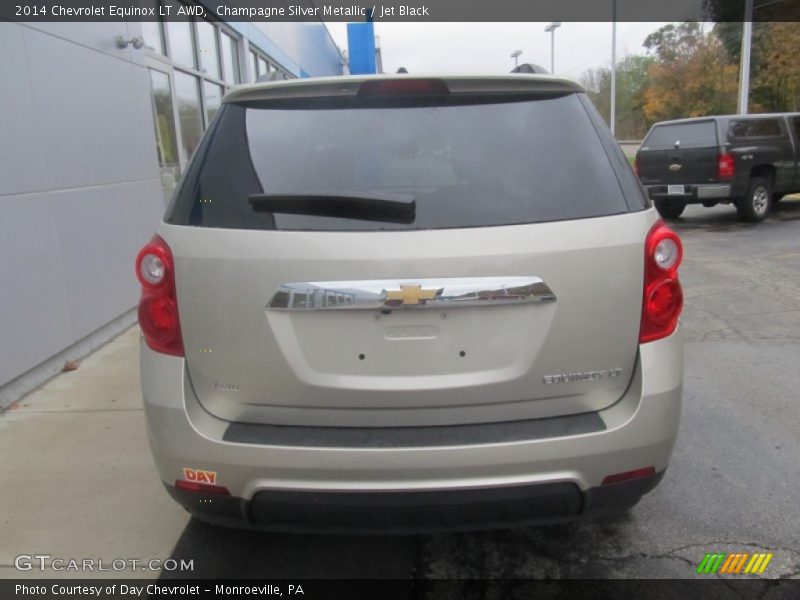 Champagne Silver Metallic / Jet Black 2014 Chevrolet Equinox LT AWD