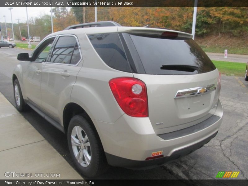 Champagne Silver Metallic / Jet Black 2014 Chevrolet Equinox LT AWD