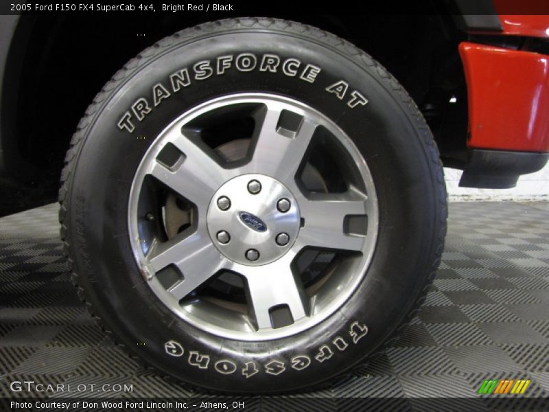 Bright Red / Black 2005 Ford F150 FX4 SuperCab 4x4