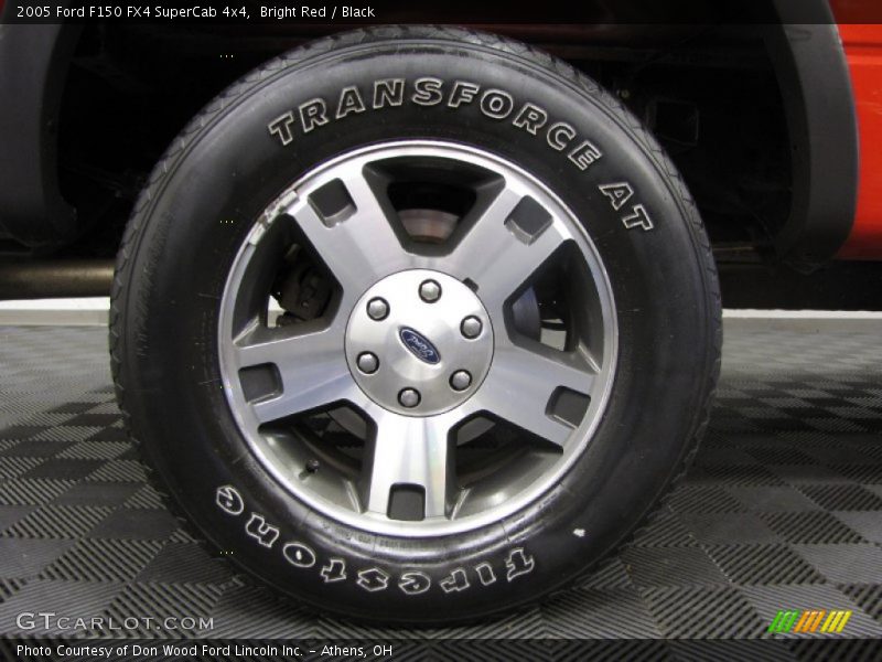 Bright Red / Black 2005 Ford F150 FX4 SuperCab 4x4