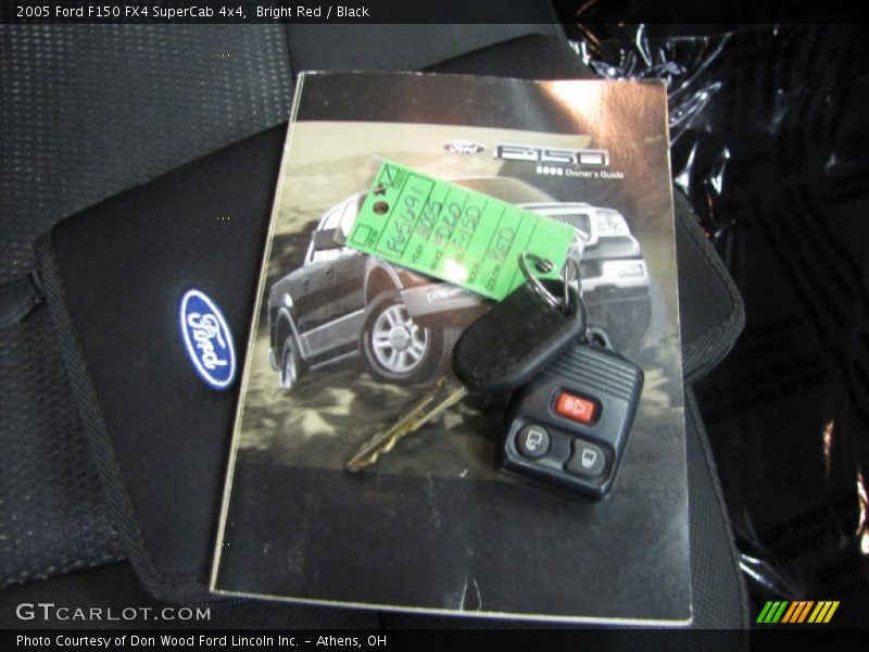 Bright Red / Black 2005 Ford F150 FX4 SuperCab 4x4