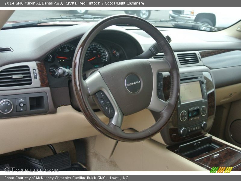 Crystal Red Tintcoat / Cocoa/Light Cashmere 2014 GMC Yukon XL Denali AWD