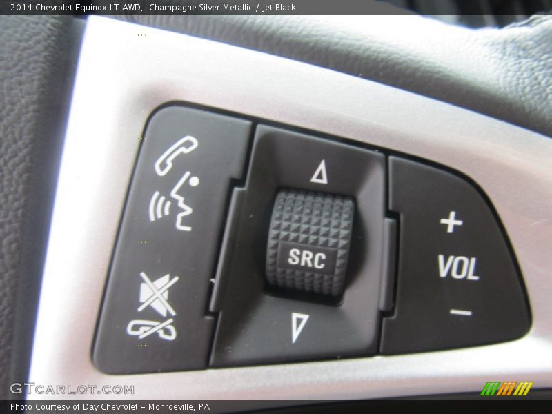 Champagne Silver Metallic / Jet Black 2014 Chevrolet Equinox LT AWD