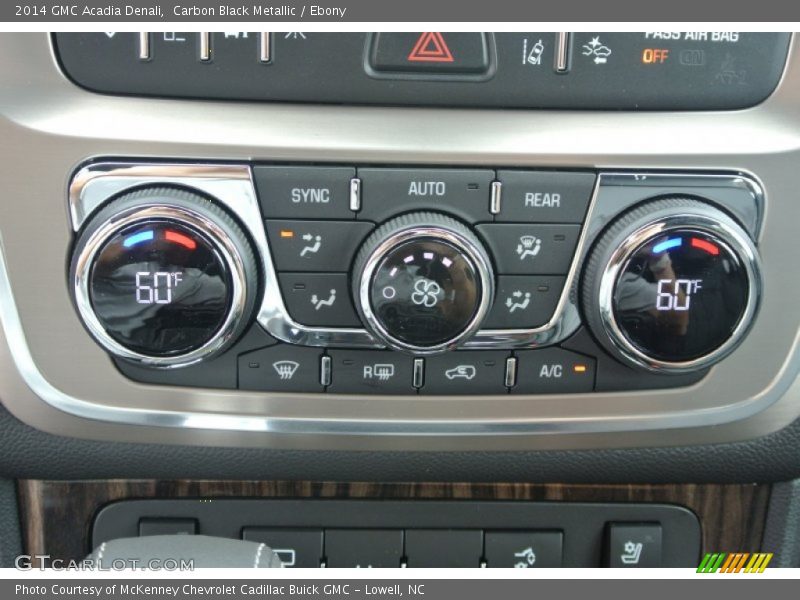Carbon Black Metallic / Ebony 2014 GMC Acadia Denali