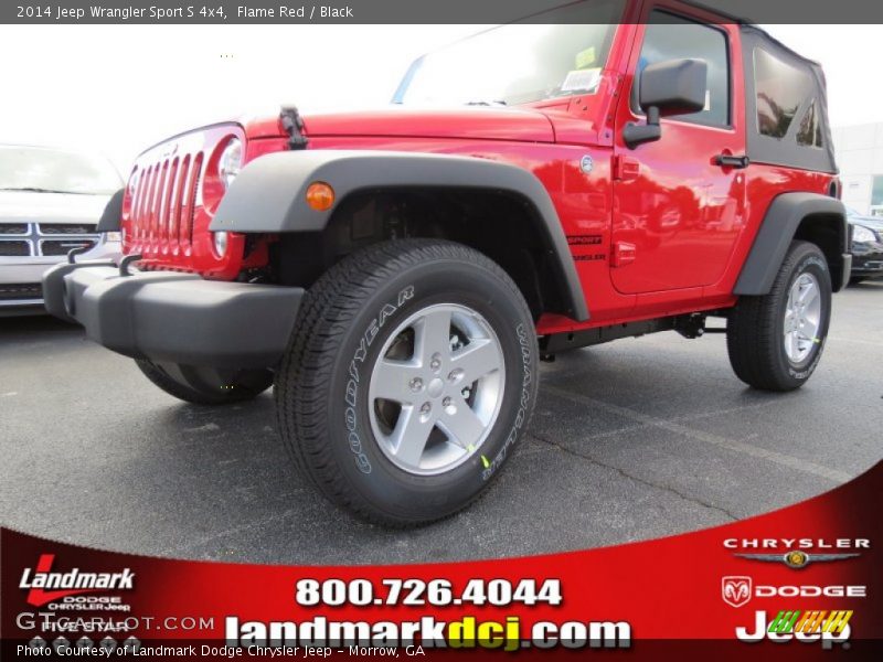 Flame Red / Black 2014 Jeep Wrangler Sport S 4x4