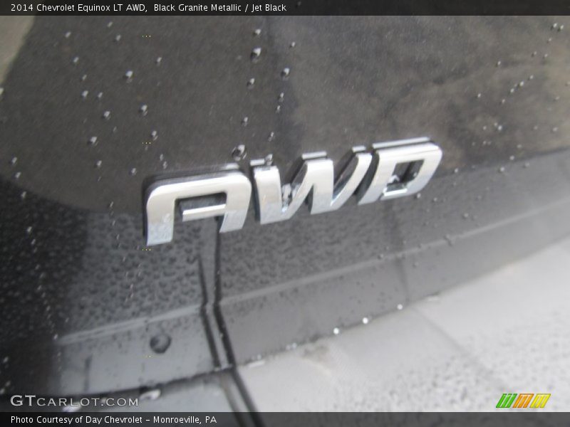 Black Granite Metallic / Jet Black 2014 Chevrolet Equinox LT AWD