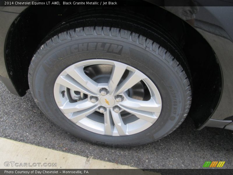 Black Granite Metallic / Jet Black 2014 Chevrolet Equinox LT AWD