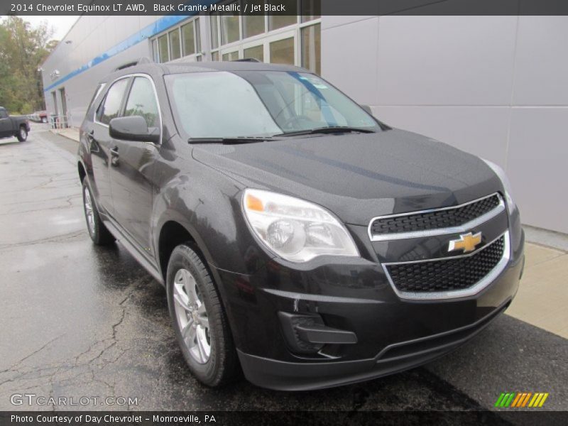 Black Granite Metallic / Jet Black 2014 Chevrolet Equinox LT AWD