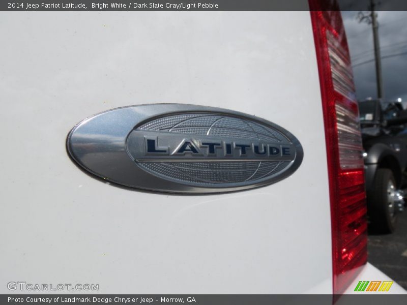 Bright White / Dark Slate Gray/Light Pebble 2014 Jeep Patriot Latitude