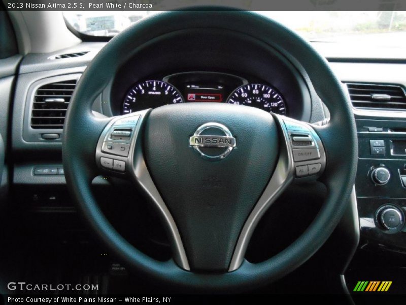 Pearl White / Charcoal 2013 Nissan Altima 2.5 S