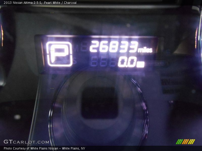 Pearl White / Charcoal 2013 Nissan Altima 2.5 S