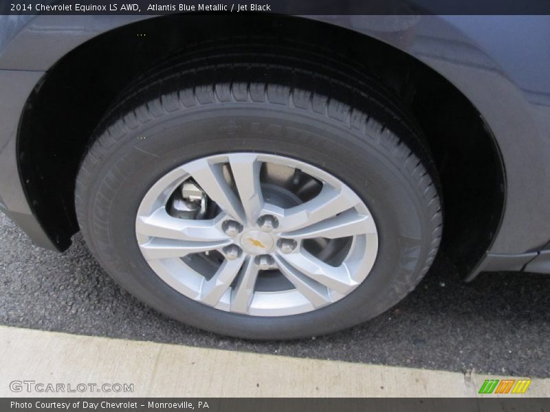 Atlantis Blue Metallic / Jet Black 2014 Chevrolet Equinox LS AWD