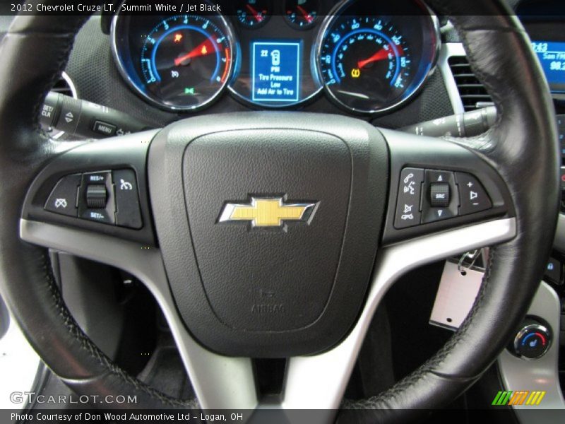 Summit White / Jet Black 2012 Chevrolet Cruze LT