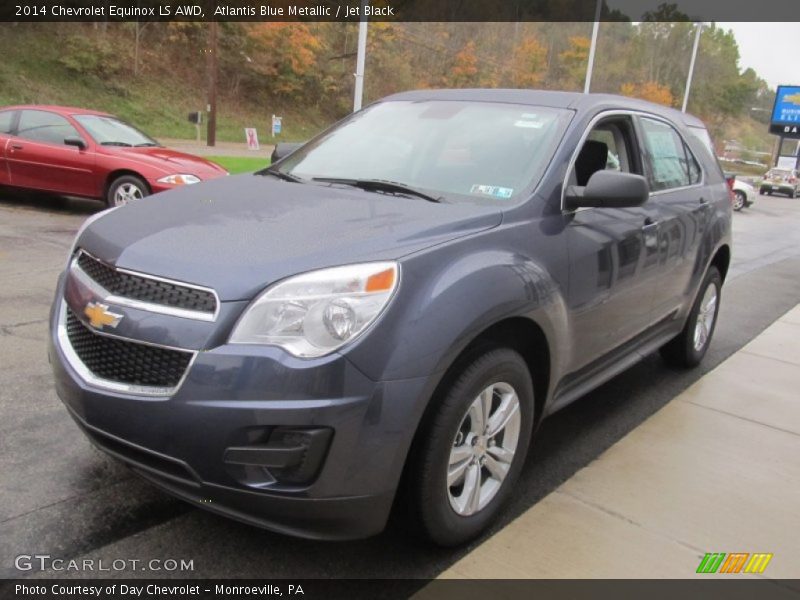 Atlantis Blue Metallic / Jet Black 2014 Chevrolet Equinox LS AWD