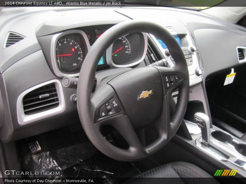 Atlantis Blue Metallic / Jet Black 2014 Chevrolet Equinox LS AWD