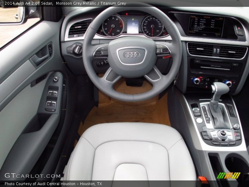 Monsoon Grey Metallic / Titanium Grey 2014 Audi A4 2.0T Sedan