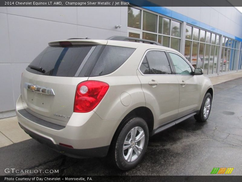 Champagne Silver Metallic / Jet Black 2014 Chevrolet Equinox LT AWD