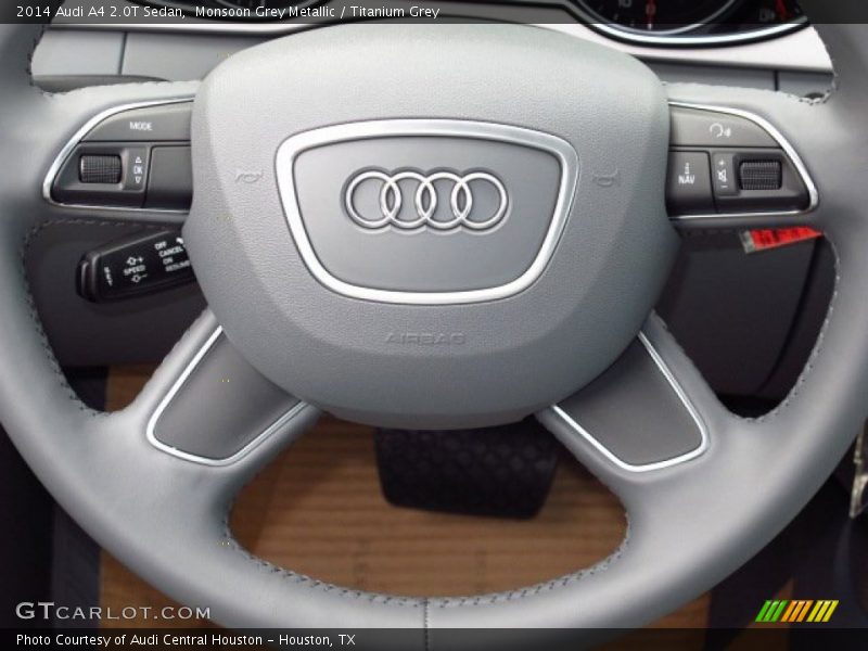 Monsoon Grey Metallic / Titanium Grey 2014 Audi A4 2.0T Sedan