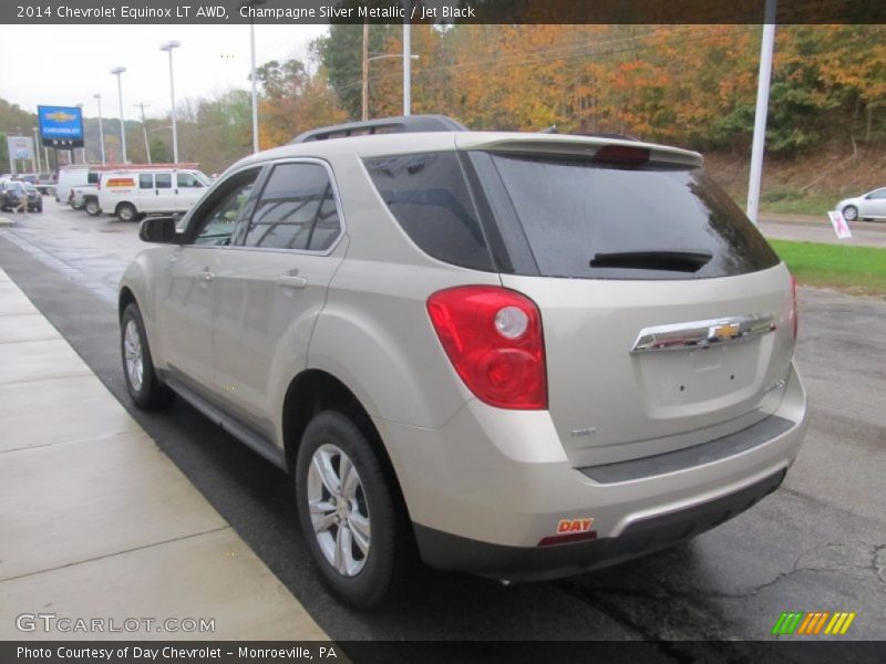 Champagne Silver Metallic / Jet Black 2014 Chevrolet Equinox LT AWD