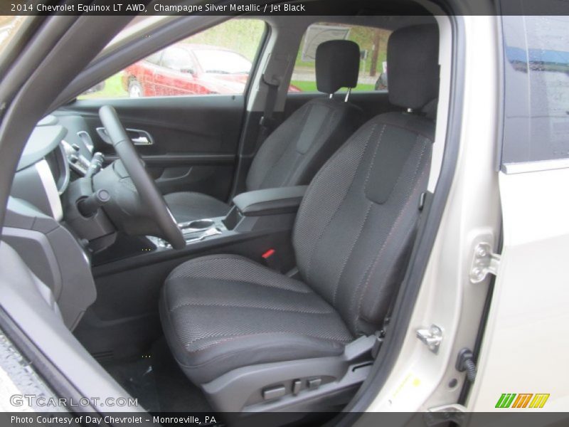 Champagne Silver Metallic / Jet Black 2014 Chevrolet Equinox LT AWD
