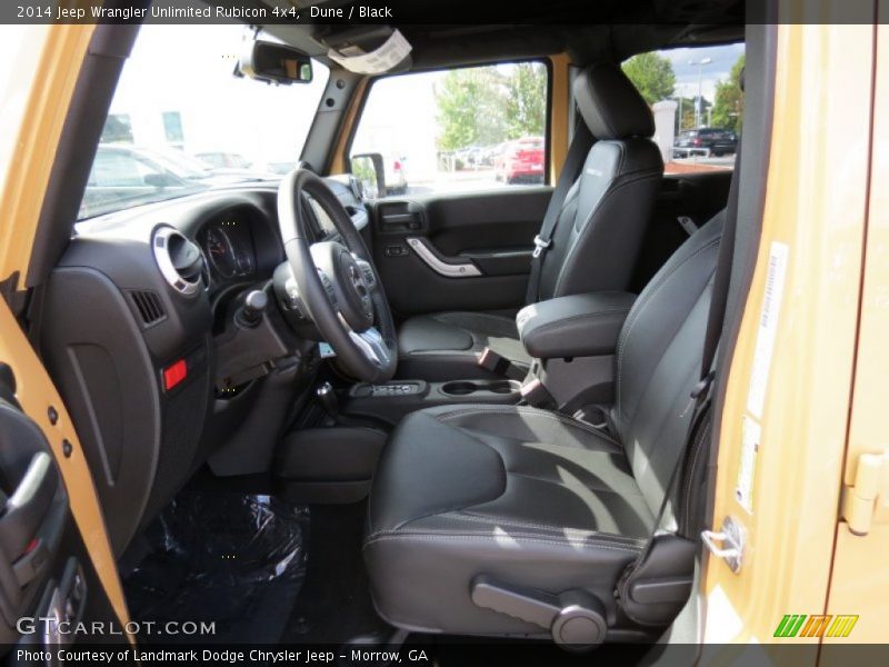 Front Seat of 2014 Wrangler Unlimited Rubicon 4x4