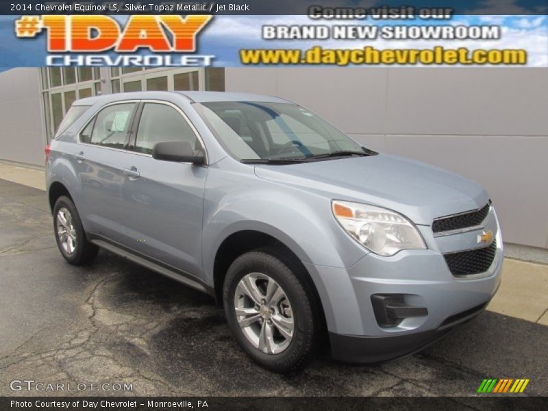 Silver Topaz Metallic / Jet Black 2014 Chevrolet Equinox LS