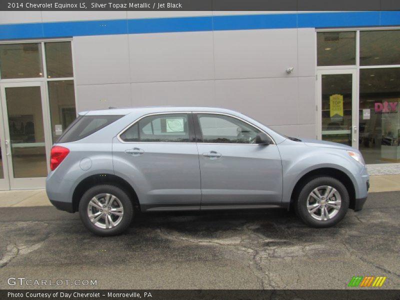 Silver Topaz Metallic / Jet Black 2014 Chevrolet Equinox LS