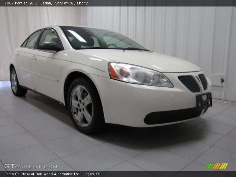 Ivory White / Ebony 2007 Pontiac G6 GT Sedan