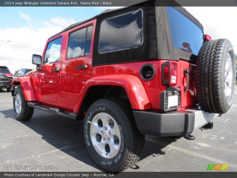 Flame Red / Black 2014 Jeep Wrangler Unlimited Sahara 4x4