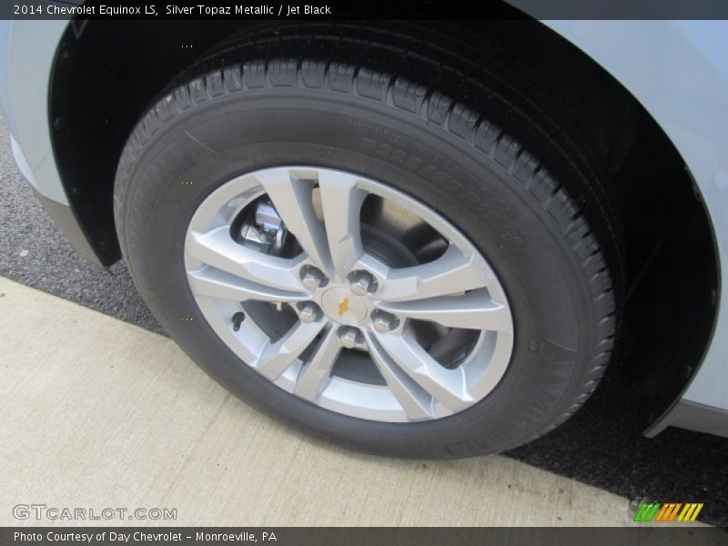 Silver Topaz Metallic / Jet Black 2014 Chevrolet Equinox LS