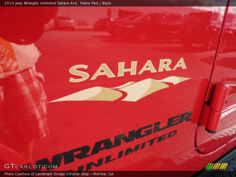 Flame Red / Black 2014 Jeep Wrangler Unlimited Sahara 4x4