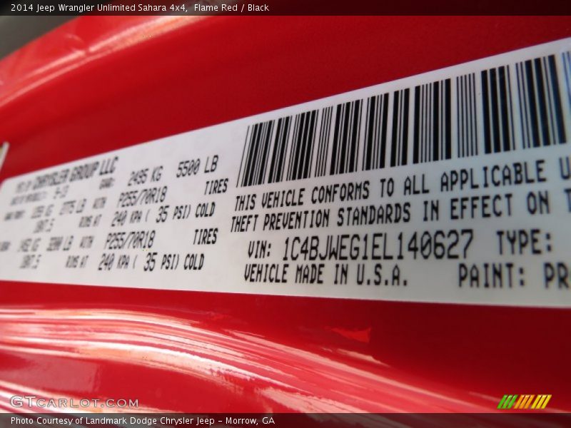 Flame Red / Black 2014 Jeep Wrangler Unlimited Sahara 4x4