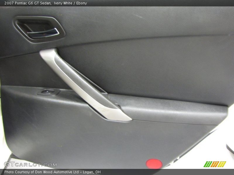 Ivory White / Ebony 2007 Pontiac G6 GT Sedan