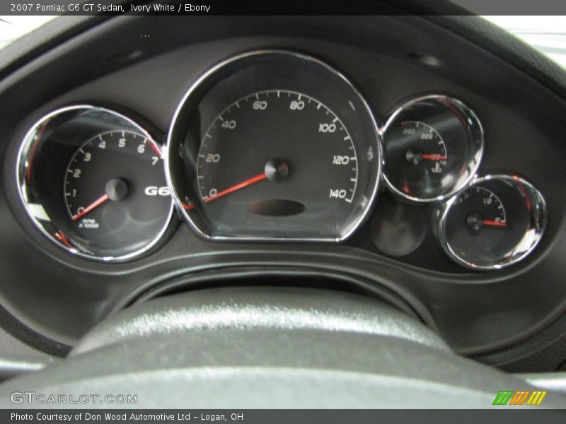 Ivory White / Ebony 2007 Pontiac G6 GT Sedan