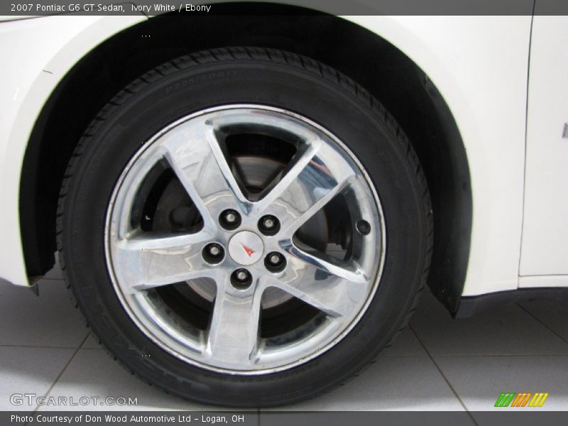 Ivory White / Ebony 2007 Pontiac G6 GT Sedan