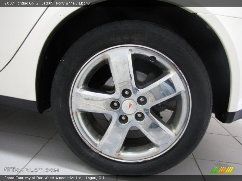 Ivory White / Ebony 2007 Pontiac G6 GT Sedan