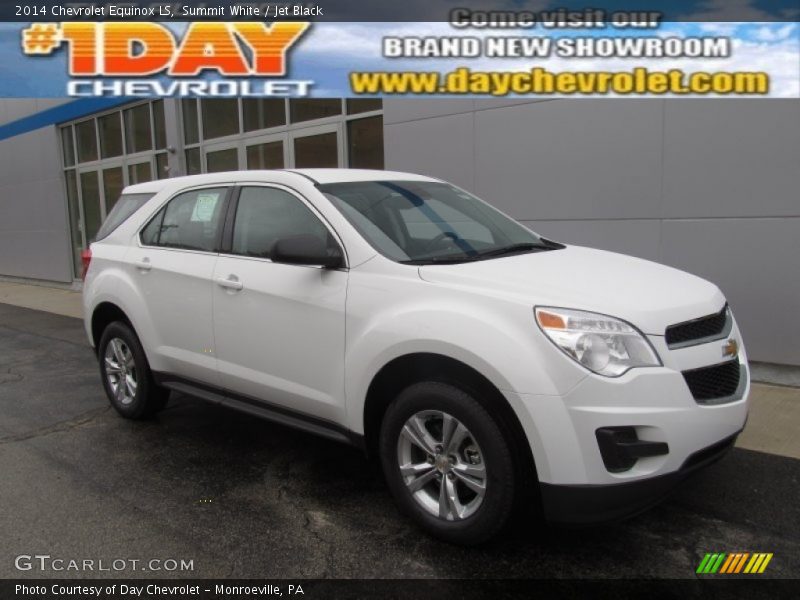 Summit White / Jet Black 2014 Chevrolet Equinox LS