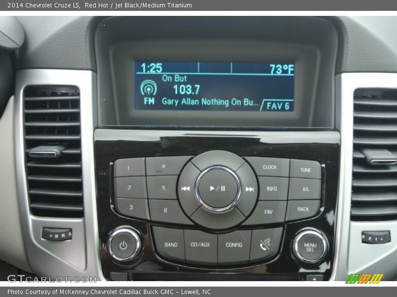 Red Hot / Jet Black/Medium Titanium 2014 Chevrolet Cruze LS