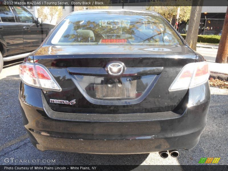 Ebony Black / Black 2012 Mazda MAZDA6 i Touring Sedan