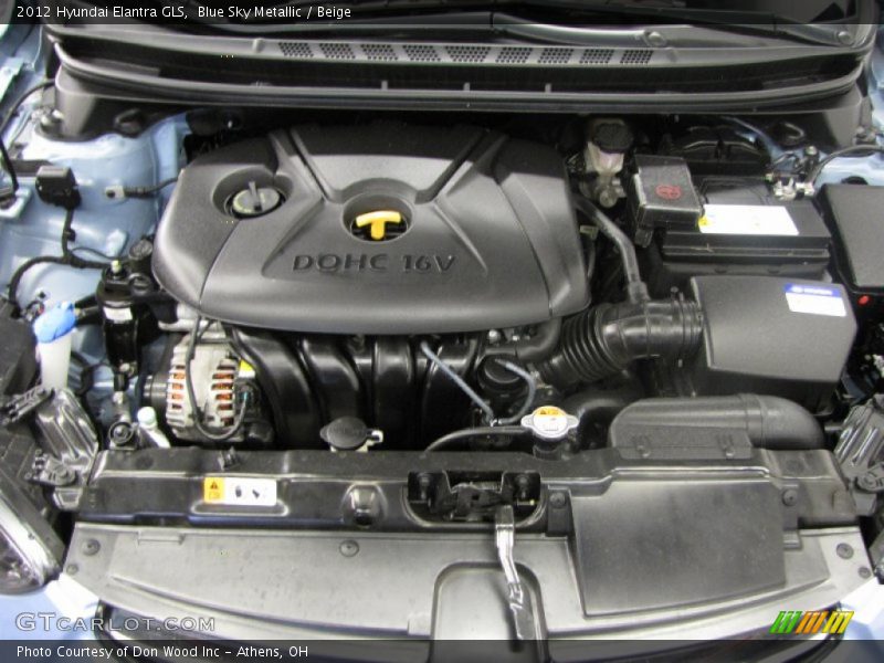 Blue Sky Metallic / Beige 2012 Hyundai Elantra GLS