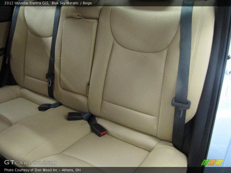 Blue Sky Metallic / Beige 2012 Hyundai Elantra GLS