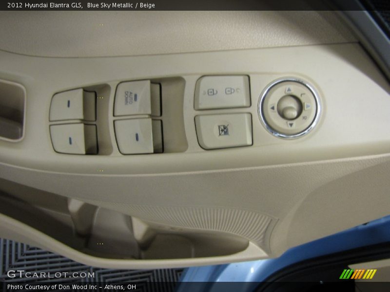 Blue Sky Metallic / Beige 2012 Hyundai Elantra GLS
