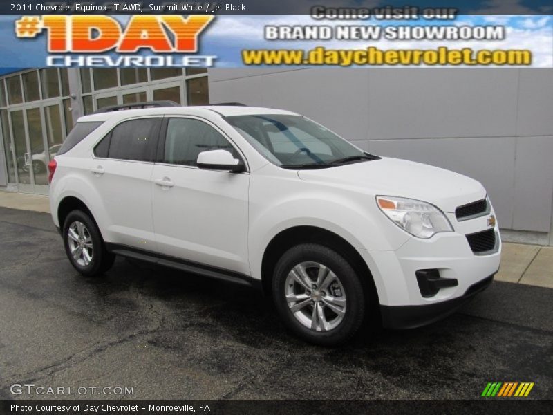Summit White / Jet Black 2014 Chevrolet Equinox LT AWD