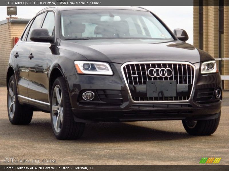 Lava Gray Metallic / Black 2014 Audi Q5 3.0 TDI quattro