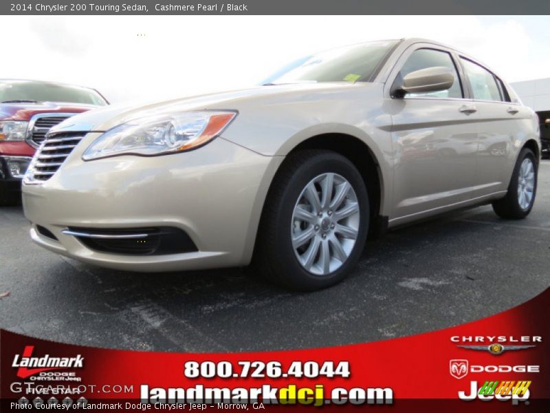 Cashmere Pearl / Black 2014 Chrysler 200 Touring Sedan