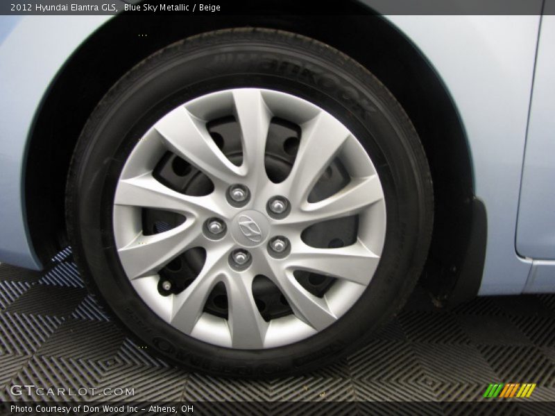 Blue Sky Metallic / Beige 2012 Hyundai Elantra GLS