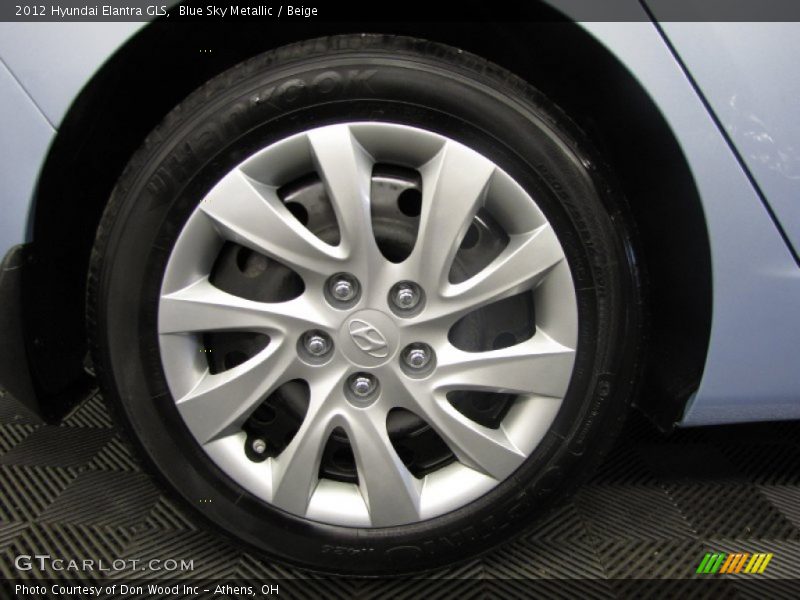 Blue Sky Metallic / Beige 2012 Hyundai Elantra GLS