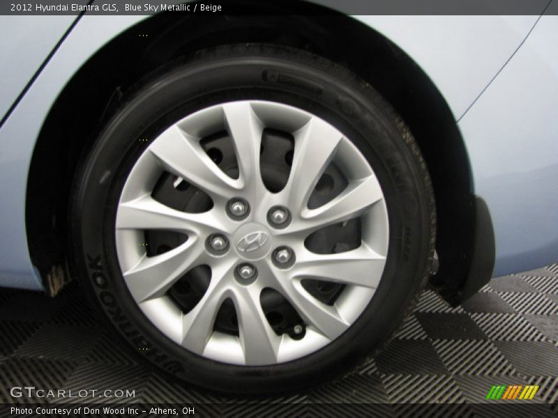 Blue Sky Metallic / Beige 2012 Hyundai Elantra GLS