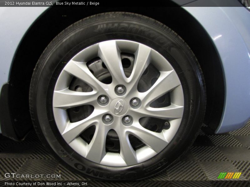 Blue Sky Metallic / Beige 2012 Hyundai Elantra GLS